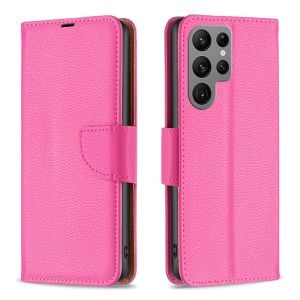 For Samsung Galaxy S24 S23 S22 S21 Plus / S24 S23 S22 S21 Ultra / S21 S20 S23 FE Phone Case Magnetic Leather Lychee skin pattern Wallet Card Slots Flip Cover Casing