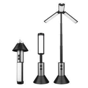 Welcomehome 3000mAh Telescopic Camping Light Rechargable Tent Light with Stand Lantern Light for Camping Hiking Fishing