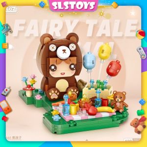 LOZ IDEAS Mini Block Commercial Street Shop Japanese Cartoon Character Gift Decoration Building Brick Toy Boy Girl 街景系列