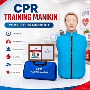 Adult CPR Training Manikin Half Body First Aid BLS Dummy Chest Compression Artificial Respiration Cardiopulmonary Resuscitation Medical Teaching Model