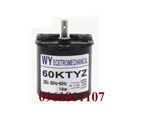 [Nhông kim loại] Motor giảm tốc 220V 14w 60KTYZ nhông kim loại trục 7mm động cơ giảm tốc 220V 14W