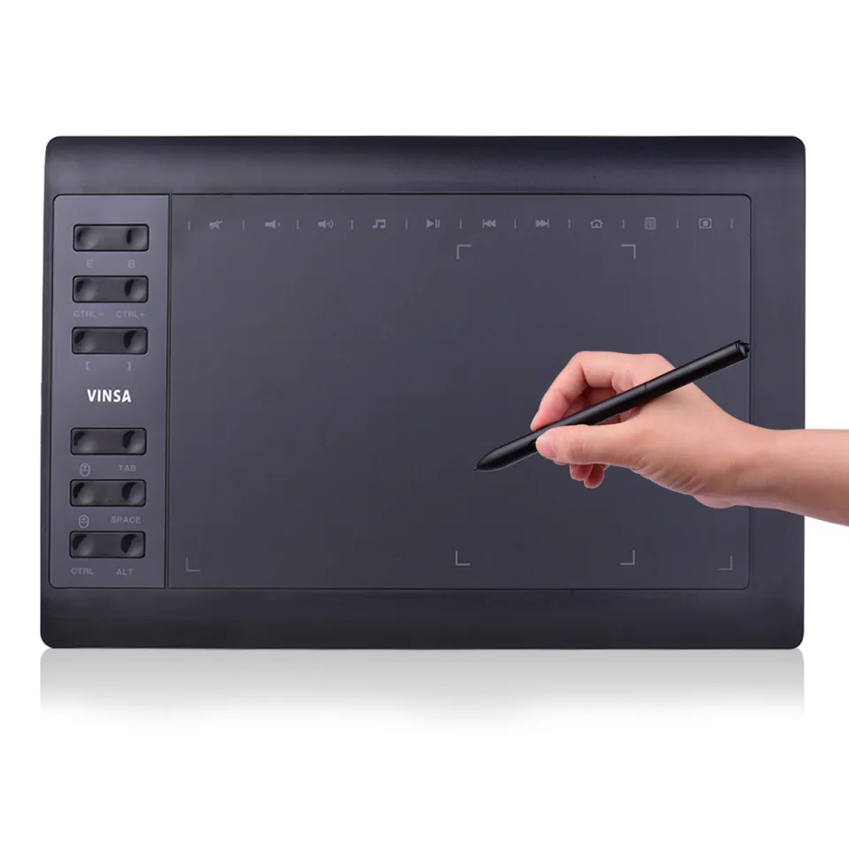 10x6 Inch Professional Graphics Drawing Tablet 12 Express Keys