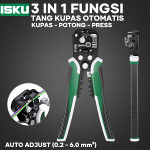 ISKU Tang Kupas Kabel Otomatis 3 in 1 Wire Stripper 0.2-6mm - Tang Potong & Crimping Skun