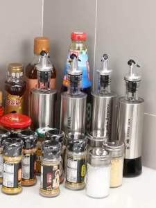 Kệ thép đen tròn xoay 360* mẫu mới 2 tầng cao cấp