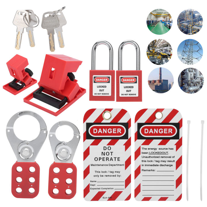 Lockout Tagout Kit Safety Durable Lockout Kits Portable Electrical for ...