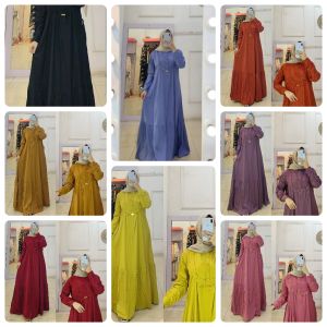 GAMIS NATALIA // GAMIS WANITA MODEL TERBARU 2024 // DRESS CRINKLE AIRFLOW LEBARAN KEKINIAN