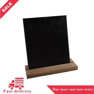 [COD]Flash Delivery Message Board Display Sign Wooden Base Price Tag Black Chalkboards Memo Bar