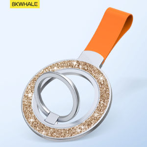 BKWHALE Magnetic Stand Glitter  pattern Holder 360° Rotate Bracket Alloy Metal Phone Ring Grip
