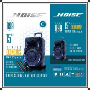 Speaker Portable Wireless Noise 899 C Ekonomis Original 15 inch Bluetooth - USB