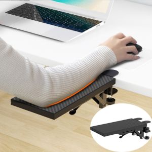 ILOIQD Ergonomic Computer Arm Rest Foldable Adjustable Computer Arm Support Armrest Rack Sturdy Computer Hand Bracket Home