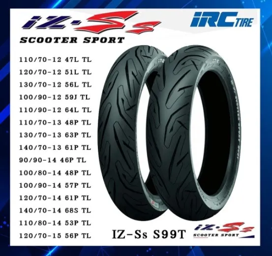 ยางนอก(IRC) IZ-Ss HONDA PCX160 เบอร์เดิมติดรถ หน้า110/70-14
