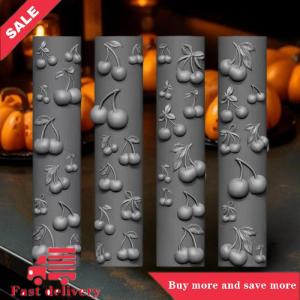 [COD] 3D Rose Flower Butterfly Silicone Mold Nail Art Decorations DIY Cherry Design Nail Templates Jewelry Crafts Manicure Design Tools