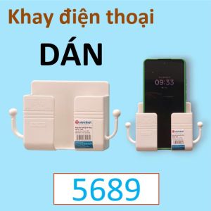 Khay treo đa năng dán tường Việt Nhật 5689 – Khay đựng điện thoại remote đồ dùng tiện lợi không cần khoan tường