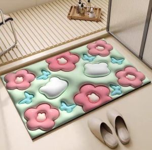 KESET 5D KESET DIATOMITE 5 DIMENSI KESET KAKI ANTI SLIP ANTI BAU KESET LANTAI KAMAR MANDI
