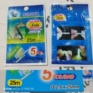 2 sachet Starlite LUMICA STELLA orca haiyang Isi 5 Starlight Lampu pancing Super terang
