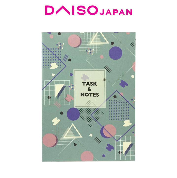 Daiso A5 Free Weekly Schedule Grid Notebook (Blue, 48 pages)