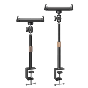 Kim loại nhựa điều chỉnh giá gắn kẹp telescoping Rod chủ linh hoạt cho 9-15inch Thiết bị độ bền