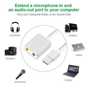 Usb sound card 7.1CH - Usb sound card 7.1 âm thanh 3D - Usb sound card 7.1 chất lượng cao