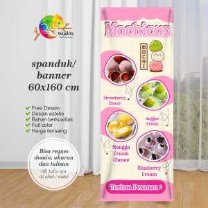 Cetak Spanduk Banner Mochicus Model Pink