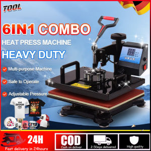 [1 Year Warranty] 6 in1 Multifunction Heat Press Machine mini printer for T-Shirt / Mug / Plate / Cappruinteirmuir for small business