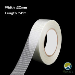 Makayo เทปไฟเบอร์กลาส ทนต่อแรงดึง เทปใยแก้ว ปิดผนึกบรรจุภัณฑ์ให้คงที่ Glass fiber tape