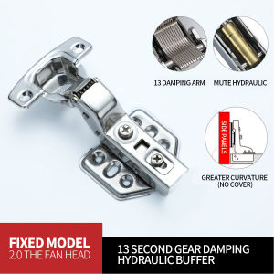 (Fast Delivery)Black hinge hydraulic soft close concealed cabinet hinges(Per pair of screw)