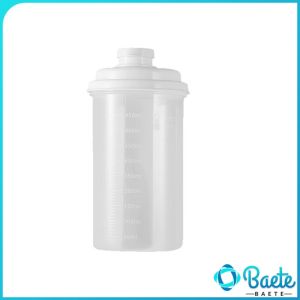 Baete 450ml Transparent Airtight Food Canister Multi-Purpose Sealed Storage Jar Portable Drink Cup 1Pc