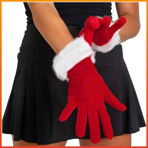 Bao Tay Ông Già Noel Lông Bóng Ấm Áp Chống Gió Găng Tay Lễ Hội Giáng Sinh Dễ Thương Dành Cho Mọi Người