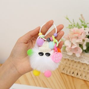 MD-C1248 Gantungan Kunci Hiasan Tas Boneka Cute Coal Balls / Gantungan Hp Lucu Strap Phone Keychains