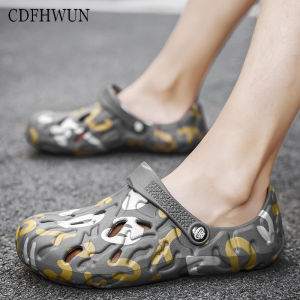 CDFHWUN Sandals for Men Summer Beach Shoes Hollow Slippers Breathable Hole Shoes Non Slip Sandals