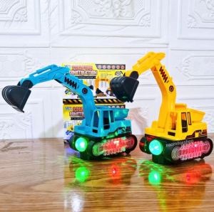 Mainan Edukasi Anak Mainan 360 turning mobil lampu bump and go excavator elektrik
