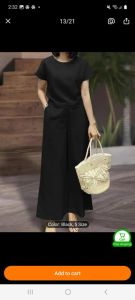 rose FREE MISTERY  GIFT FREE SHIPPING COD  Plain Color Round Neck Top and Pants Set Terno    - xs to slim large - classy and elegant - timeless classic  - timeless piece - casual office or party - classic piece - super kapal ng tela - hindi kayo magsisi