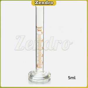 ZEO Glass Measuring Cylinder 5ml/10ml/25ml/50ml/100ml Laboratory Measure Tube