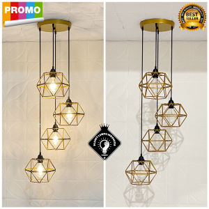 Lampu Gantung Hias Vintage Retro Minimalis 4 in 1