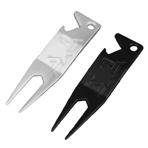 Zinc Alloy Golf Putting Green Fork Grooves Cleaner Pivots Repair Tool Turf Repair Tool Golf Balls Fork Golf Accessories