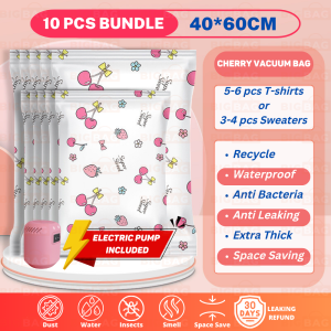 12 PCS SET Electric Pump Vacuum Bag Travel Vacuum Bag Plastik Vacum Pakaian Vacum Bag Storage Vaccum Bag For Clothes Vakum Plastik