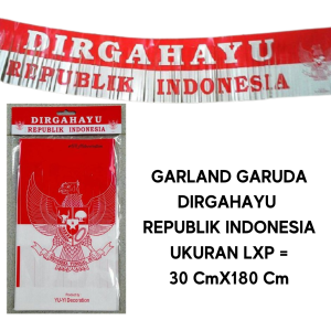Garland Dirgahayu Republik Indonesia Hiasan Merah Putih rumbai Hut RI 17 agustusan