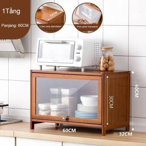 HomeVerve ตู้ครัว ตู้ไม้วางจานชามในครัว ตู้รับประทานอาหาร 3-5ชั้น ห้องนั่งเล่นตู้ไวน์ที่ทันสมัย กันฝุ่น มัลติฟังก์ชั้น