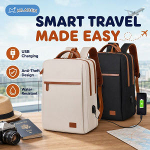 MLADEN Waterproof Laptop Bag Large Capacity Travel Laptop Work Bag Backpack School Bag Port USB 電腦包