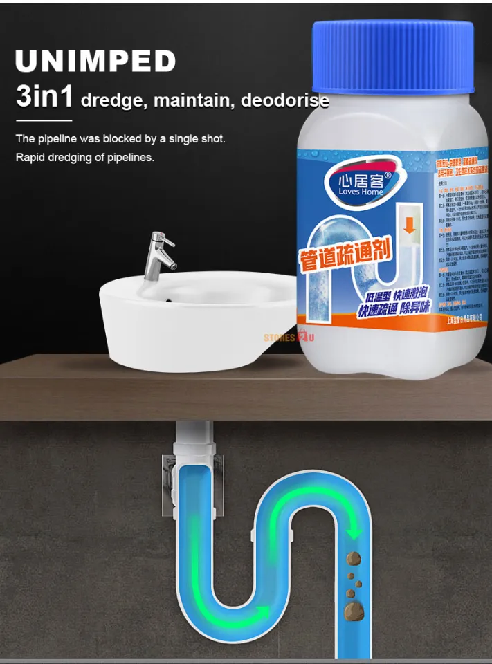 Original Clog Remover (268g) Drain Cleaner Pipeline Basin Unclog