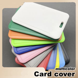 3pcs Slide ABS Meteril ID Card Case School Student ID Card Holder Office Word Card Holder