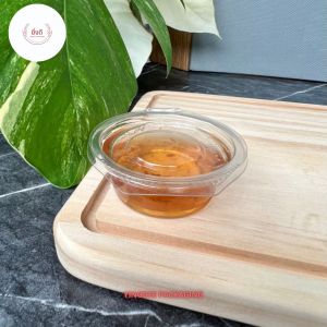 1 ออนซ์ 2 ออนซ์ ถ้วยน้ำจิ้มฝาพับ 50 ชิ้น ปิดแน่น ไม่หก บรรจุ ถ้วยน้ำจิ้มPET