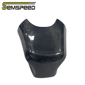 SEMSPEED Motorcycle Carbon Fiber Gas Fuel Tank Cover Fairing Guard For CFMOTO 450SR 2022-2023
