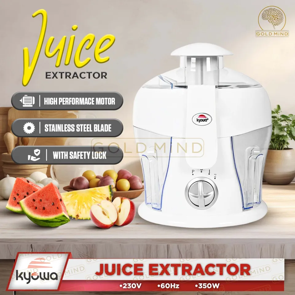 Kyowa Juice Extractor with High Powered Motor and Food Grade Stainless Steel Blade 350W Gold Mind Everyday Low Price Lazada PH