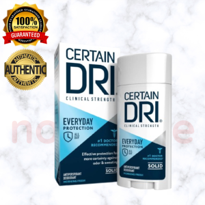 CERTAIN DRI EVERYDAY-PROTECTION CLINICAL SOLID ANTIPERSPIRANT 72 HOURS SWEAT & ODOR PROTECTION FOR MEN & WOMEN HYPERHIDROSIS TREATMENT FRESH SCENT 49 GRAMS
