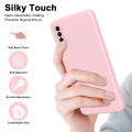 For Samsung Galaxy A50/A30S Phone Case，Imitated liquid silica gel+flannelette TPU soft shell Back Cover. 