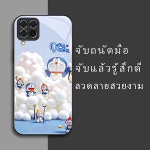 สำหรับ Samsung Galaxy A42 5G เคสศัพท์กันตก ลายลูกแมวสีน้ำเงิน บุคลิกภาพทันสมัย