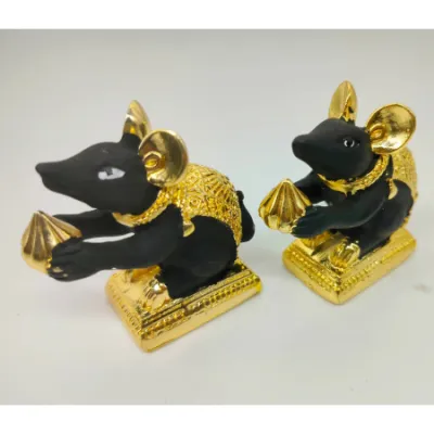 Traditional Decorative Mushak Idol for Ganpati Decoration Pooja| Festive Decor (Pack of 1 pc)