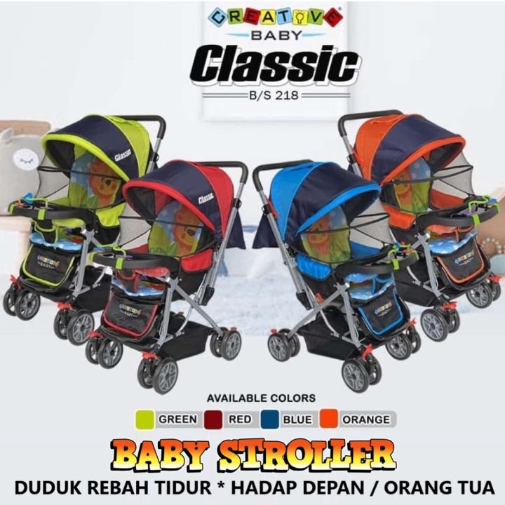 Kereta Dorong Bayi Creative Baby BS218 Classic New Born 3 Tahun 3