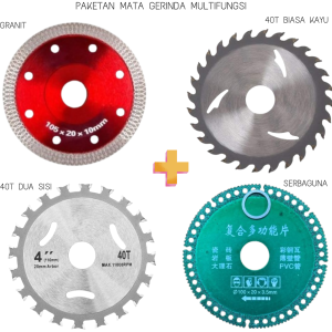Set Mata Gerinda Potong 4 pcs Mata Gerinda pemotong Granit Kayu keramik